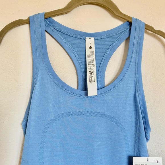 Lululemon NWT Blue Swiftly Tech Racerback Tank Top- size 4 - Picture 4 of 8